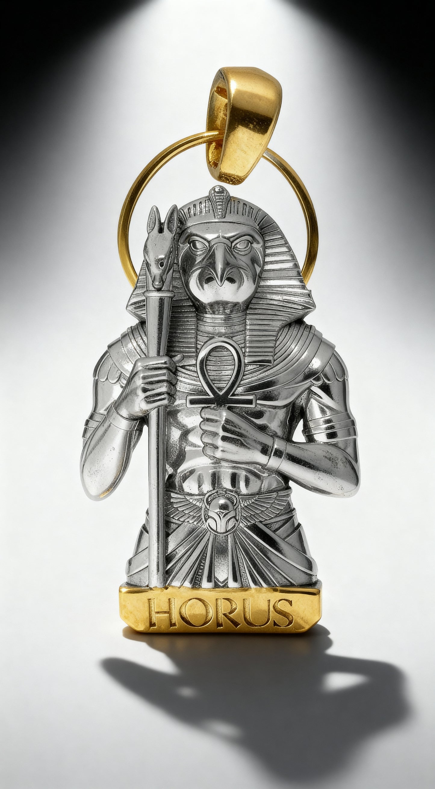 Horus Pendant .925 Silver (Gold and Rhodium Plated)