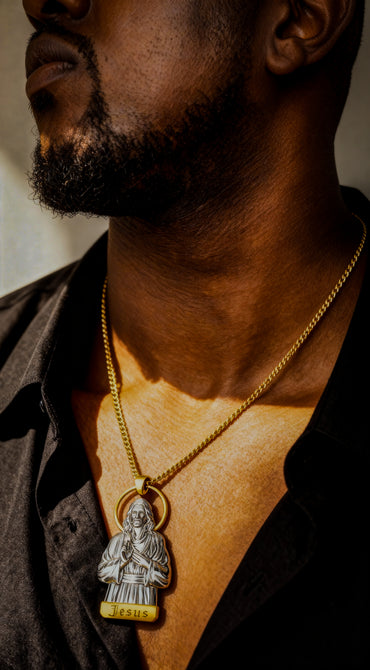 Jesus Pendant .925 silver (Gold & Rhodium Plated)