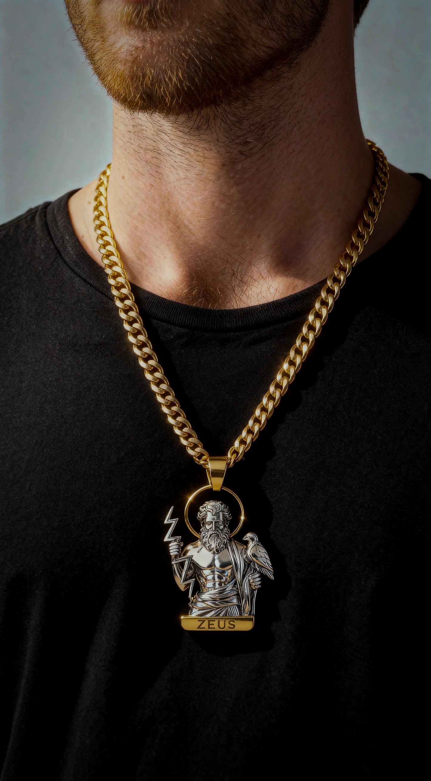 Zeus Pendant (Gold & Rhodium Plated)