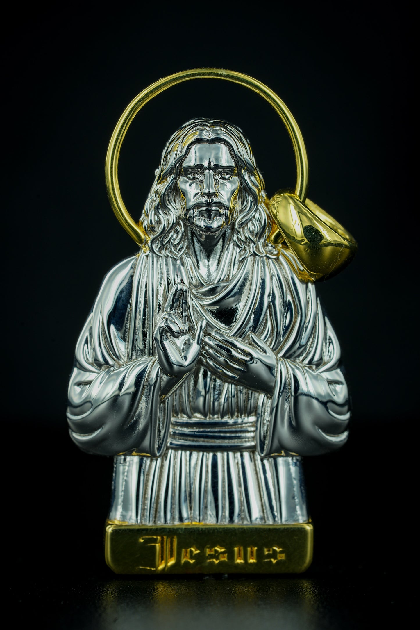 Jesus Pendant .925 silver (Gold & Rhodium Plated)